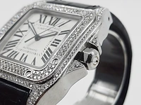 Heren polshorloge, cartier, santos 100 2656 - afbeelding 3 van  27