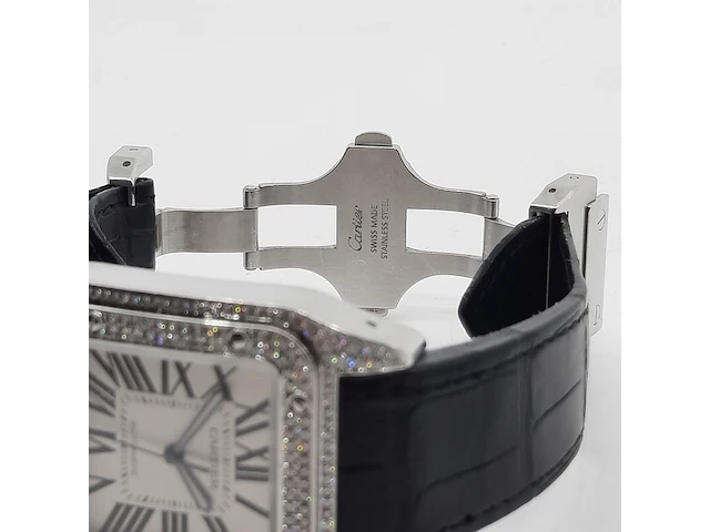 Heren polshorloge, cartier, santos 100 2656 - afbeelding 7 van  27