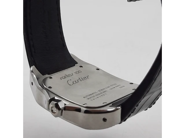 Heren polshorloge, cartier, santos 100 2656 - afbeelding 10 van  27