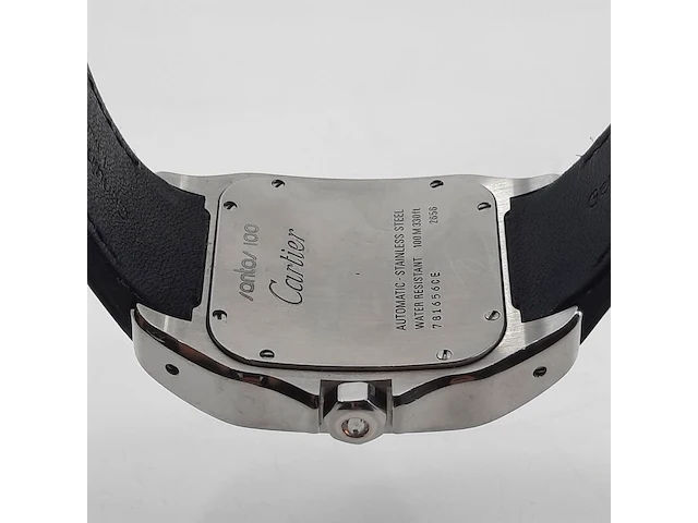 Heren polshorloge, cartier, santos 100 2656 - afbeelding 11 van  27
