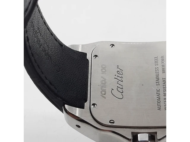 Heren polshorloge, cartier, santos 100 2656 - afbeelding 14 van  27