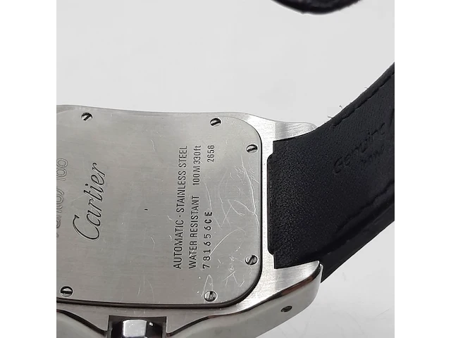 Heren polshorloge, cartier, santos 100 2656 - afbeelding 15 van  27