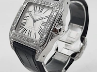 Heren polshorloge, cartier, santos 100 2656 - afbeelding 21 van  27