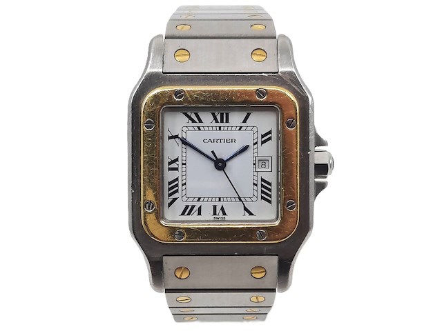 Heren polshorloge, cartier, santos automatic - afbeelding 1 van  26