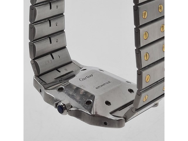 Heren polshorloge, cartier, santos automatic - afbeelding 13 van  26