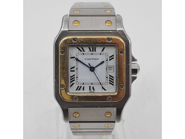 Heren polshorloge, cartier, santos automatic - afbeelding 12 van  26