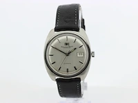 Heren polshorloge iwc, vintage model, grijze wijzerplaat, bouwjaar 60er jaren - afbeelding 1 van  9