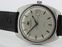 Heren polshorloge iwc, vintage model, grijze wijzerplaat, bouwjaar 60er jaren - afbeelding 9 van  9