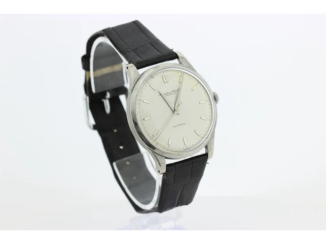Heren polshorloge iwc, vintage model, grijze wijzerplaat, bouwjaar 60er jaren - afbeelding 2 van  4