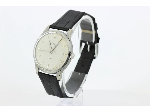 Heren polshorloge iwc, vintage model, grijze wijzerplaat, bouwjaar 60er jaren - afbeelding 4 van  4