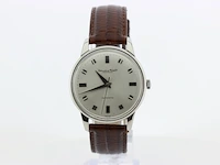 Heren polshorloge iwc, vintage model, grijze wijzerplaat, bouwjaar 60er jaren - afbeelding 1 van  8