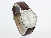 Heren polshorloge iwc, vintage model, grijze wijzerplaat, bouwjaar 60er jaren - afbeelding 2 van  8