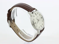 Heren polshorloge iwc, vintage model, grijze wijzerplaat, bouwjaar 60er jaren - afbeelding 3 van  8