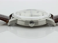 Heren polshorloge iwc, vintage model, grijze wijzerplaat, bouwjaar 60er jaren - afbeelding 6 van  8