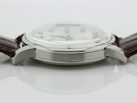Heren polshorloge iwc, vintage model, grijze wijzerplaat, bouwjaar 60er jaren - afbeelding 7 van  8