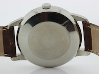 Heren polshorloge iwc, vintage model, grijze wijzerplaat, bouwjaar 60er jaren - afbeelding 8 van  8