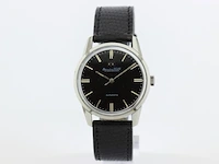 Heren polshorloge iwc, vintage model, zwarte wijzerplaat, bouwjaar 60er jaren - afbeelding 9 van  13