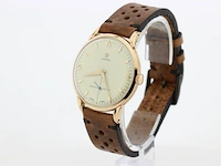Heren polshorloge omega, vintage model, creme wijzerplaat, bouwjaar 40 er jaren - afbeelding 4 van  8