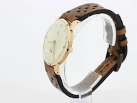 Heren polshorloge omega, vintage model, creme wijzerplaat, bouwjaar 40 er jaren - afbeelding 5 van  8