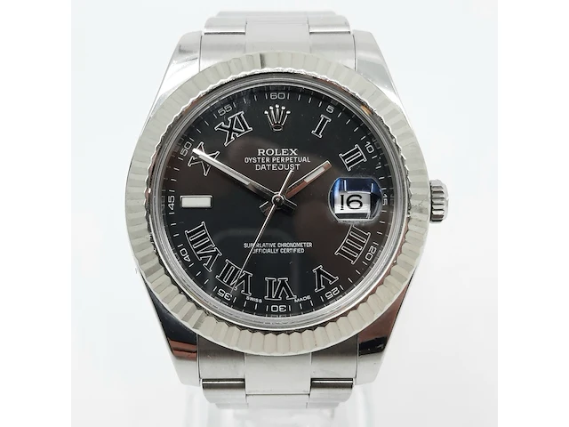 Heren polshorloge, rolex, datejust ii 116334 - afbeelding 12 van  25