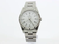 Heren polshorloge rolex, oyster perpetual air-king precision, witte wijzerplaat, bouwjaar 2001 - afbeelding 1 van  9