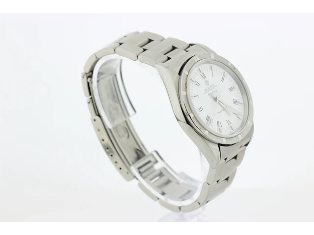 Heren polshorloge rolex, oyster perpetual air-king precision, witte wijzerplaat, bouwjaar 2001 - afbeelding 3 van  9