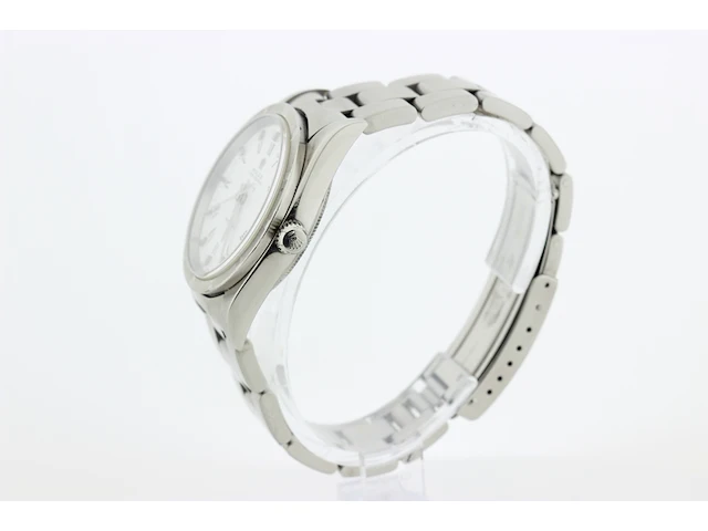 Heren polshorloge rolex, oyster perpetual air-king precision, witte wijzerplaat, bouwjaar 2001 - afbeelding 5 van  9