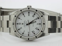 Heren polshorloge rolex, oyster perpetual air-king precision, witte wijzerplaat, bouwjaar 2001 - afbeelding 7 van  9