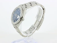 Heren polshorloge rolex, oyster perpetual date, blauwe wijzerplaat, bouwjaar 1970 - afbeelding 5 van  9