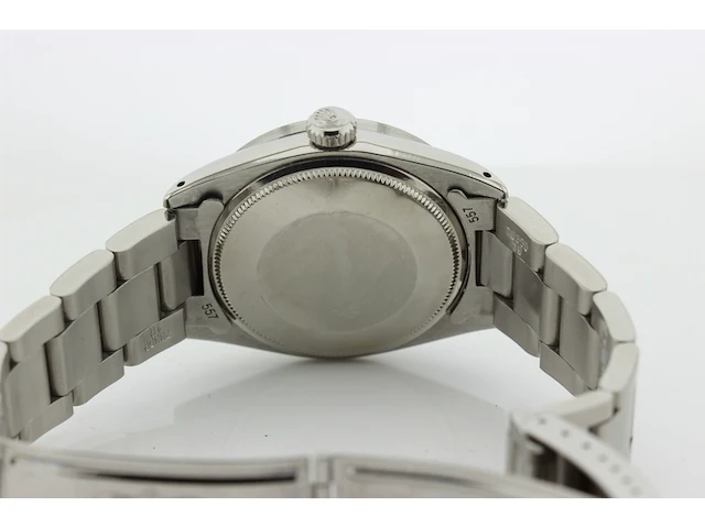 Heren polshorloge rolex, oyster perpetual date, blauwe wijzerplaat, bouwjaar 1970 - afbeelding 6 van  9