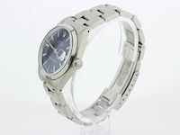 Heren polshorloge rolex, oyster perpetual date, blauwe wijzerplaat, bouwjaar 1971 - afbeelding 3 van  9