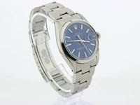 Heren polshorloge rolex, oyster perpetual date, blauwe wijzerplaat, bouwjaar 1971 - afbeelding 4 van  9