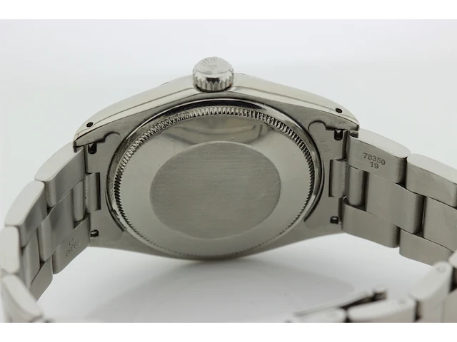 Heren polshorloge rolex, oyster perpetual date, blauwe wijzerplaat, bouwjaar 1971 - afbeelding 6 van  9