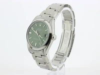 Heren polshorloge rolex, oyster perpetual date, groene wijzerplaat, bouwjaar 1961 - afbeelding 4 van  9