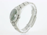 Heren polshorloge rolex, oyster perpetual date, groene wijzerplaat, bouwjaar 1961 - afbeelding 5 van  9