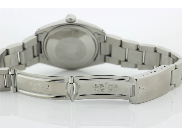 Heren polshorloge rolex, oyster perpetual date, groene wijzerplaat, bouwjaar 1961 - afbeelding 6 van  9