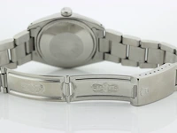 Heren polshorloge rolex, oyster perpetual date, groene wijzerplaat, bouwjaar 1961 - afbeelding 6 van  9