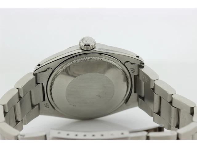 Heren polshorloge rolex, oyster perpetual date, groene wijzerplaat, bouwjaar 1961 - afbeelding 7 van  9
