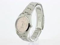 Heren polshorloge rolex, oyster perpetual date, roze wijzerplaat, bouwjaar 2000 - afbeelding 4 van  9