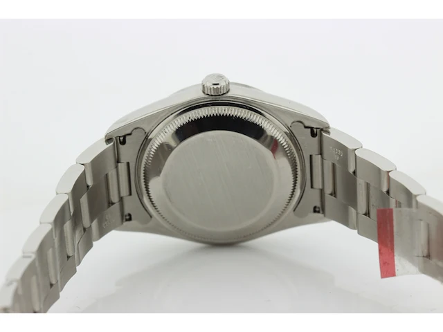 Heren polshorloge rolex, oyster perpetual date, roze wijzerplaat, bouwjaar 2000 - afbeelding 6 van  9