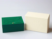 Heren polshorloge rolex, oyster perpetual date, roze wijzerplaat, bouwjaar 2000 - afbeelding 9 van  9