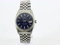 Heren polshorloge rolex, oyster perpetual datejust, blauwe wijzerplaat, bouwjaar 1967