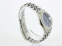 Heren polshorloge rolex, oyster perpetual datejust, blauwe wijzerplaat, bouwjaar 1967 - afbeelding 3 van  9