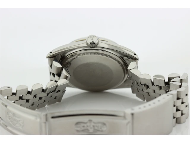 Heren polshorloge rolex, oyster perpetual datejust, blauwe wijzerplaat, bouwjaar 1967 - afbeelding 6 van  9
