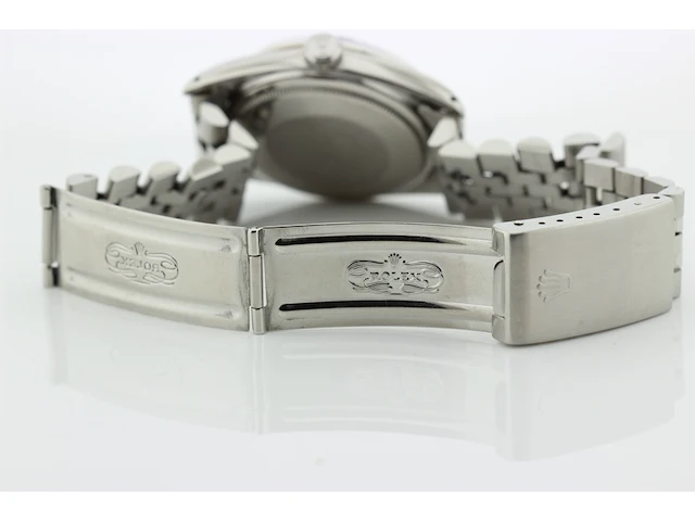 Heren polshorloge rolex, oyster perpetual datejust, blauwe wijzerplaat, bouwjaar 1967 - afbeelding 7 van  9