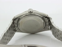 Heren polshorloge rolex, oyster perpetual datejust, silver linnen grijze plaat, bouwjaar 1974 - afbeelding 6 van  9