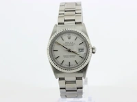 Heren polshorloge rolex, oyster perpetual datejust, witte wijzerplaat, bouwjaar 1982