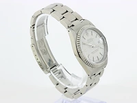 Heren polshorloge rolex, oyster perpetual datejust, witte wijzerplaat, bouwjaar 1982 - afbeelding 5 van  9