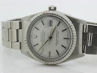 Heren polshorloge rolex, oyster perpetual datejust, witte wijzerplaat, bouwjaar 1982 - afbeelding 8 van  9