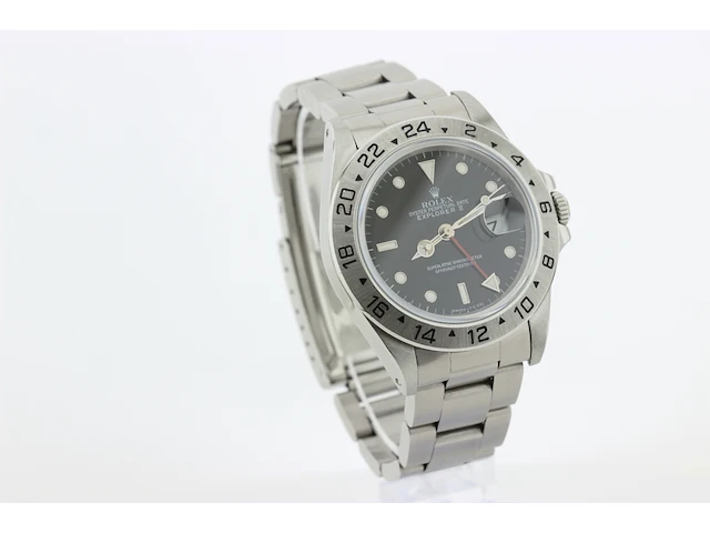 Heren polshorloge rolex, oyster perpetual explorer ii, zwarte wijzerplaat, bouwjaar 1992 - afbeelding 2 van  9